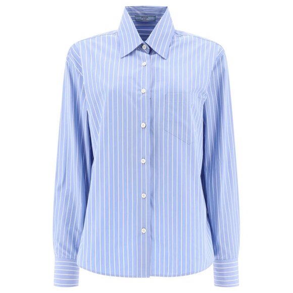 Prada Striped Poplin Shirt tag size 40 Women - Picture 1 of 4